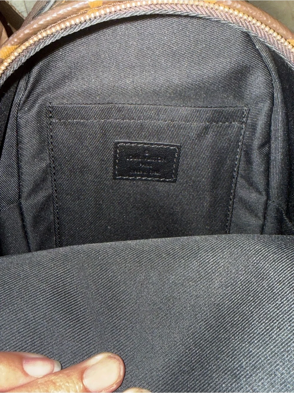 Louis Vuitton Brown Monogram Palm Springs Mini Backpack authentic